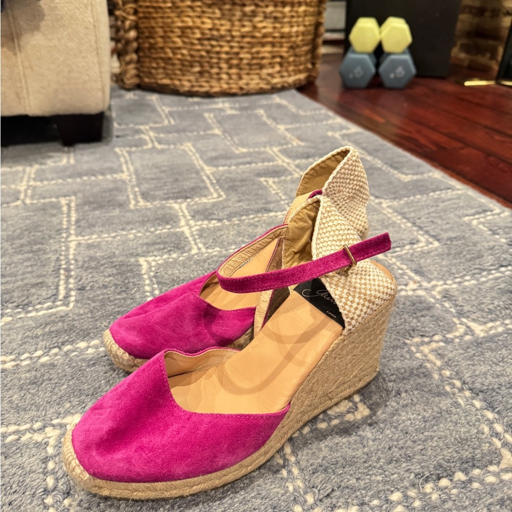 Women's Pink Wedge Sandals